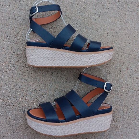 Fitflop Eloise Espadrille Platform Ankle Strap Sandals Womens Shoes 8 - Picture 5 of 8